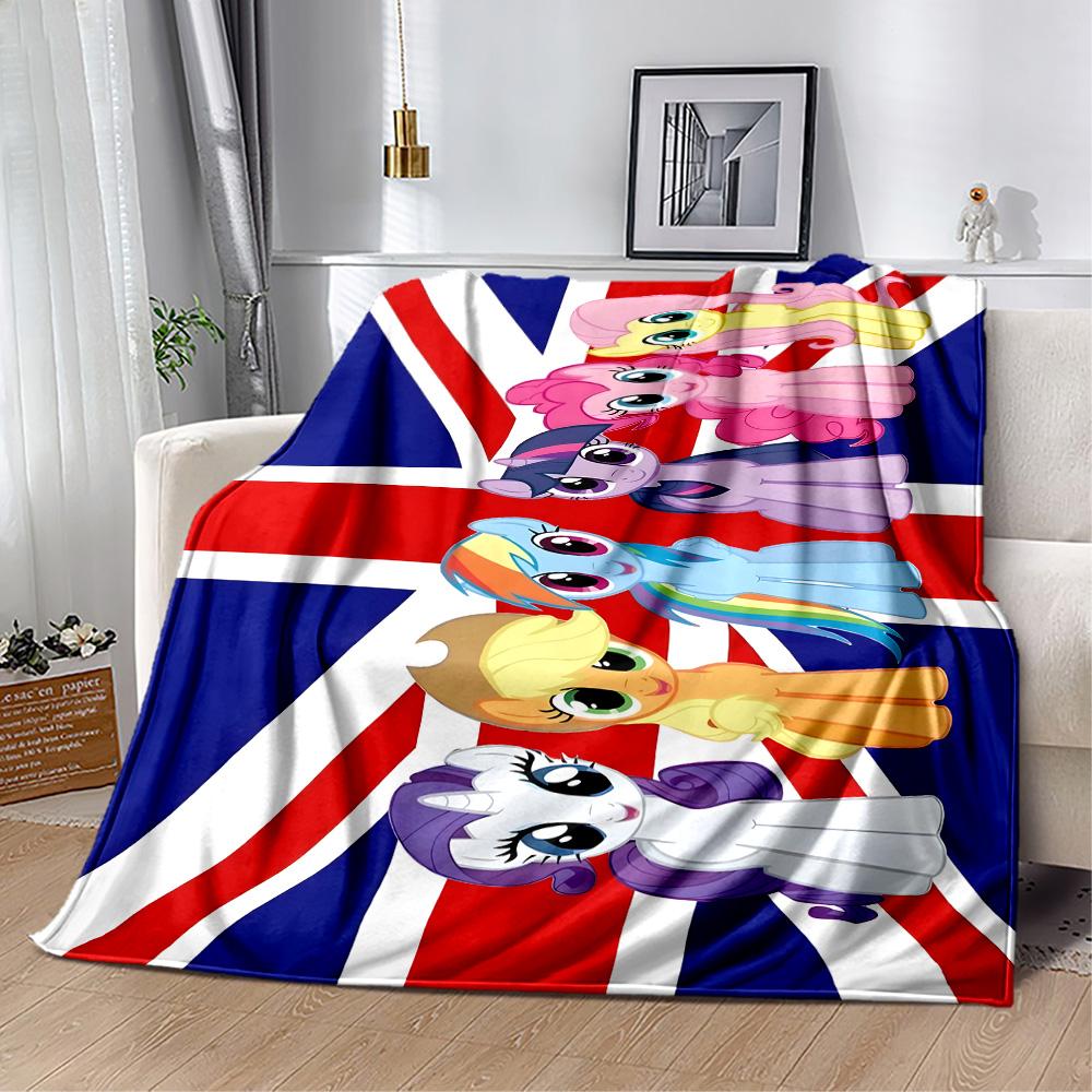 1pc Little Pony Adventure blanket Soft and Warm for Sofa Office Camping Travel Livingroom Great Gift for Friends and Family Comfortable