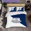 Everton Football 3 Piece Bedding Set Soft Duvet Cover Set with Pillowcases Printed Bedroom Decor Set for Home
