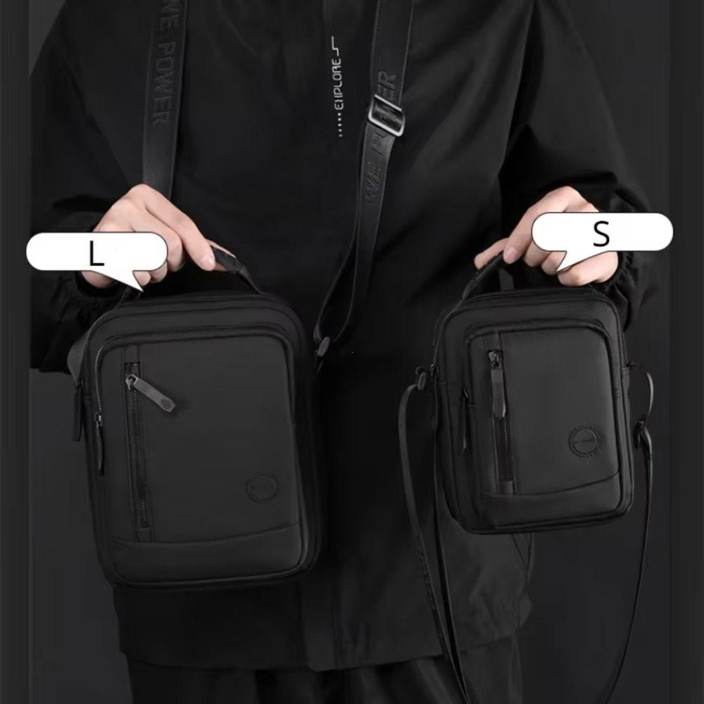 Nylon Fabric Man Messenger Bag Big Capacity Male Crossbody Bag Men's Shoulder Bag Outdoor Travel