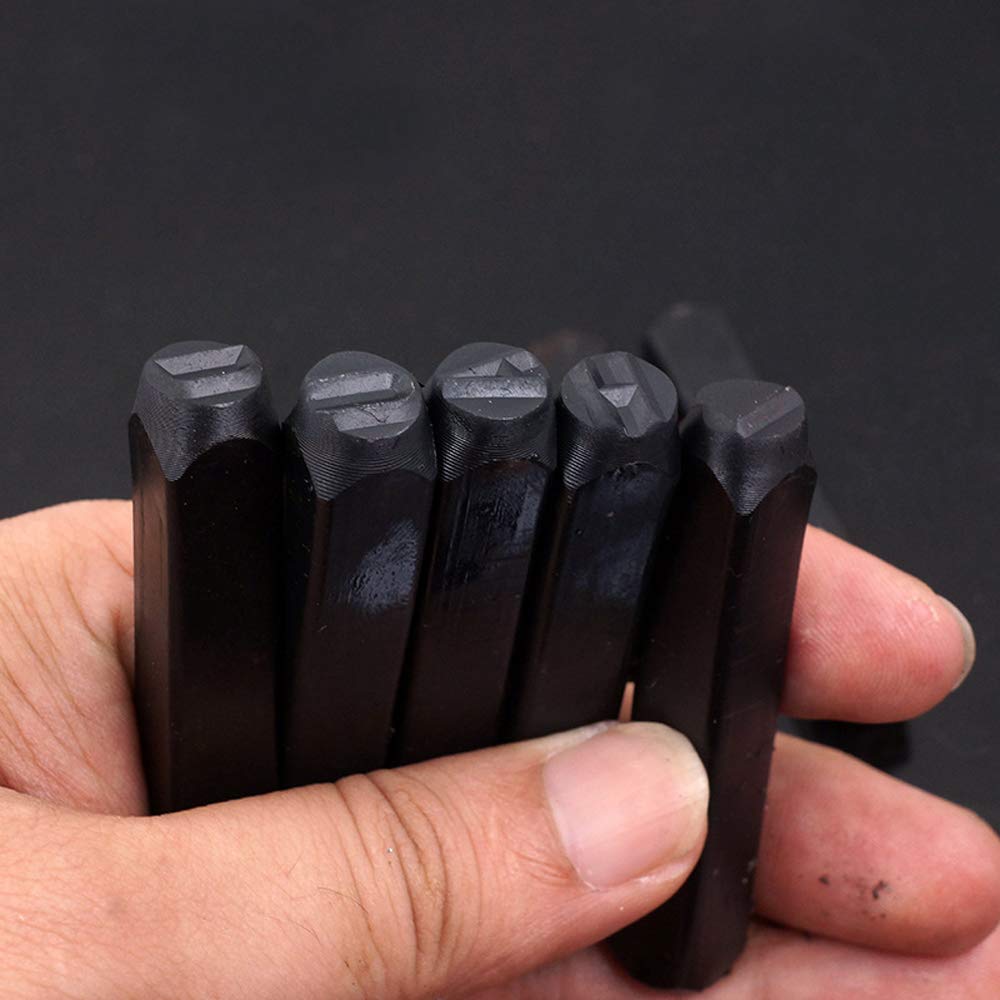 Кожаный ремесло резьба гравировка палка штамп шаблон для DIY номер алфавит штамп набор 36 штук 5 мм 36 + (Набор штук)