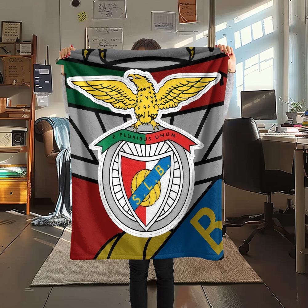 S.L. Benfica  POSTER  FlAannel Blanket, High quality Comfortable for All Seasons, Home Decor, Warmth and Comfort