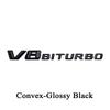 1 шт. 3D ABS черный логотип V8 BITURBO эмблема автомобиля наклейка на крыло для C63 G63 E63 S63 W222 W223 W213 W212 W205 W204 аксессуары