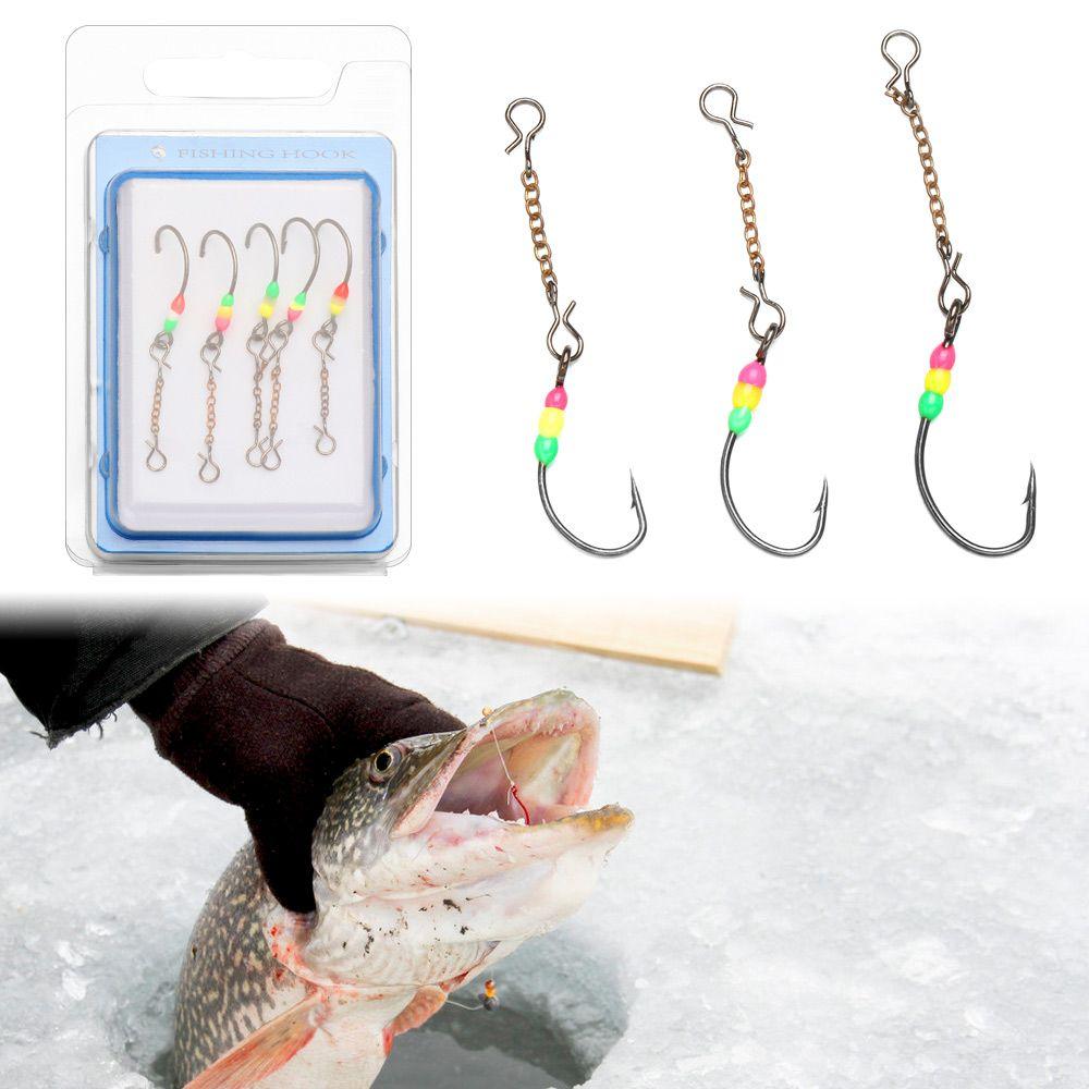 5 шт./лот Цепной тип 2# 4# 6# Крючок В форме кита Крючок для зимней рыбалки AD-Sharp Зимняя приманка Свинцовый Твердый крючок