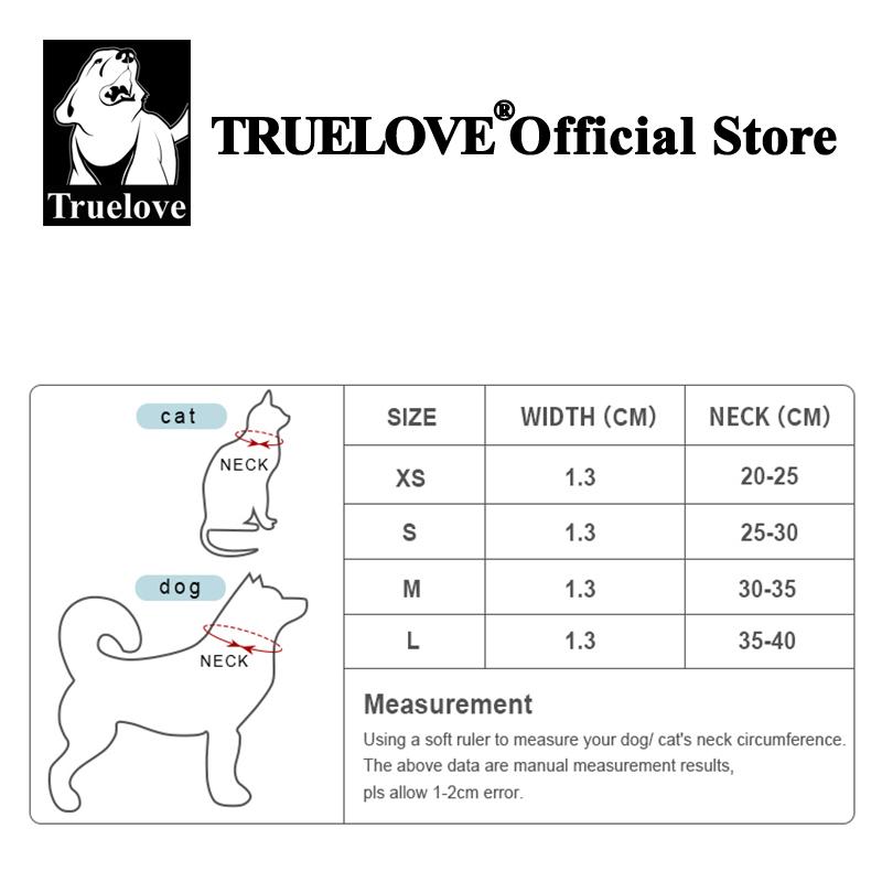 Truelove Luxury Adjustable Nylon Dog Collar and Leash Set Reflective Pet Harness Lead Rope for Puppy and Cat TLC5411 TLL3113