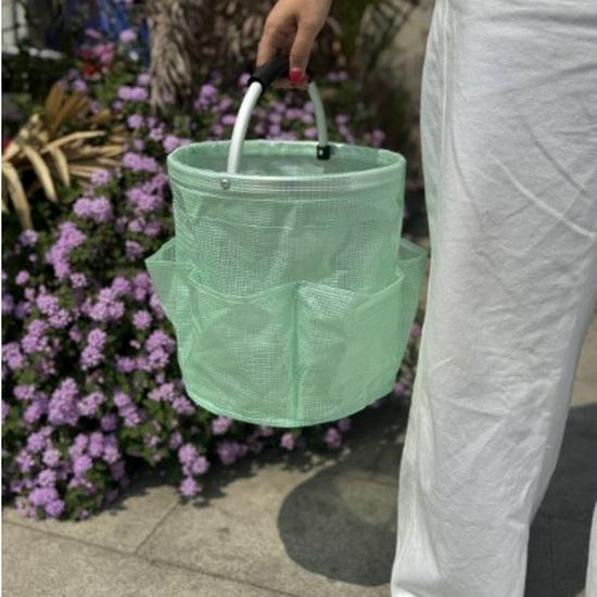 Портативная складная корзина для пикника и пляжа - ручная сумка для туалетных принадлежностей, ванных принадлежностей, дома и покупок