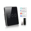 Европейский стандарт WiFi Алюминиевый сплав настенный выключатель Zero Flame