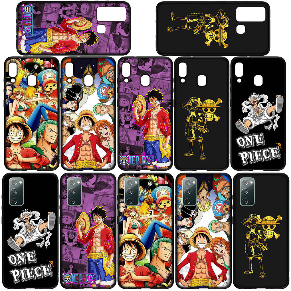 Чехол для телефона Samsung Galaxy S23 S24 iPhone 16 15 14 Xiaomi Redmi Note 13 12 11 8 Plus 10 9 Pro 14C Max X XR OPPO Huawei Luffy Gear 5 One Piece Cover