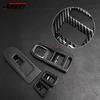 For Volkswagen For VW Golf 8 GTI R GTE GTD MK8 2020-2021Carbon Look Car Side Door Armrest Window Lift Switch Button Cover Trim