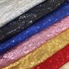 3mm Sequined Earthworm Gold Floral Embroidery Fabric - Chaotic Pattern Costume Accessories, 12 Color Options