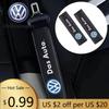 Для VOLKSWAGEN VW Кожаная накладка на ремень безопасности автомобиля, защита плеча, чехол для Volkswagen Polo Golf Jetta Beetle Tiguan Touran Passat