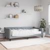 VidaXL Daybed with Mattress Light Grey 90x200 Cm Fabric 3197408