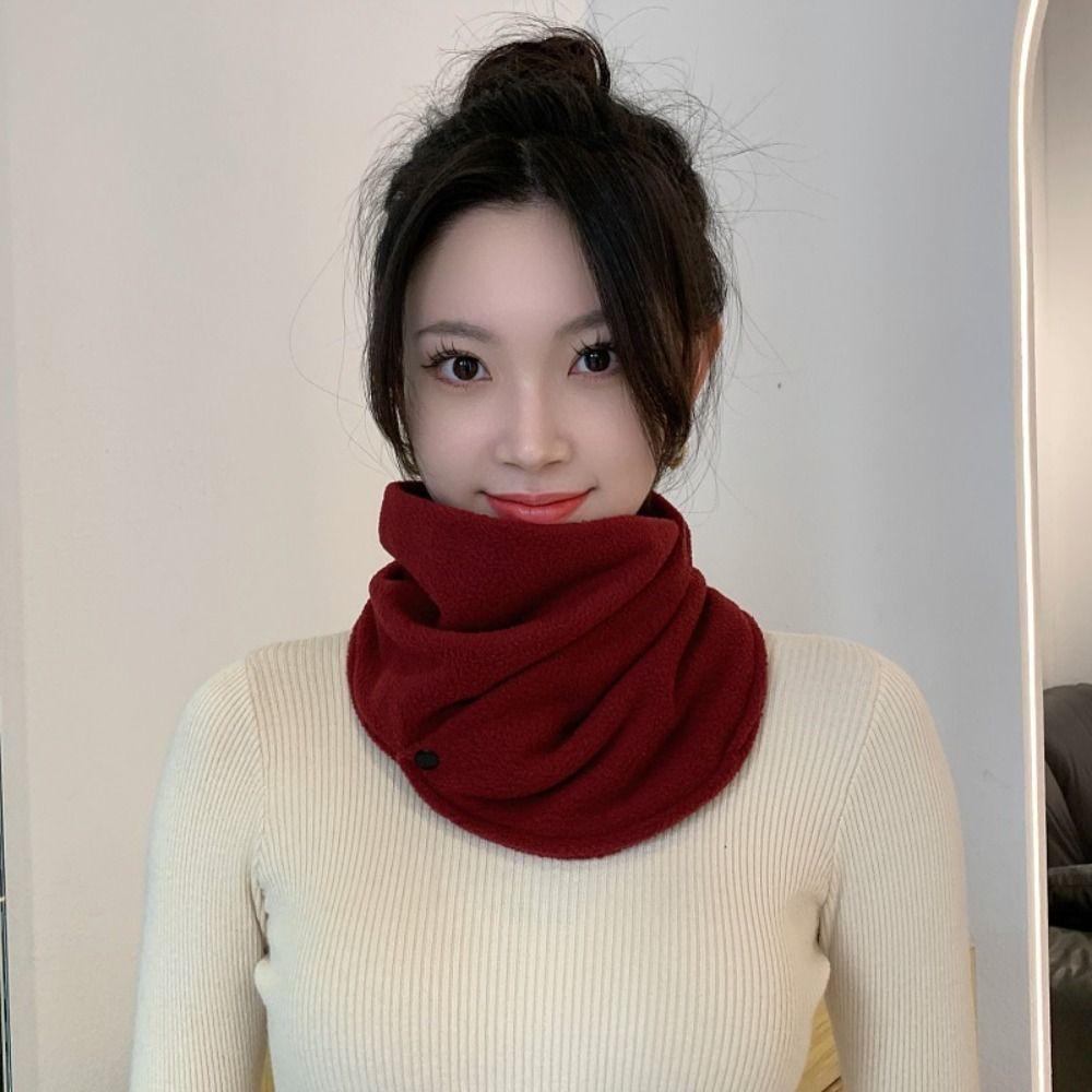 Thickened Neck Sleeve Scarf Warmth Women's Scarves New Neck Cover Outdoor