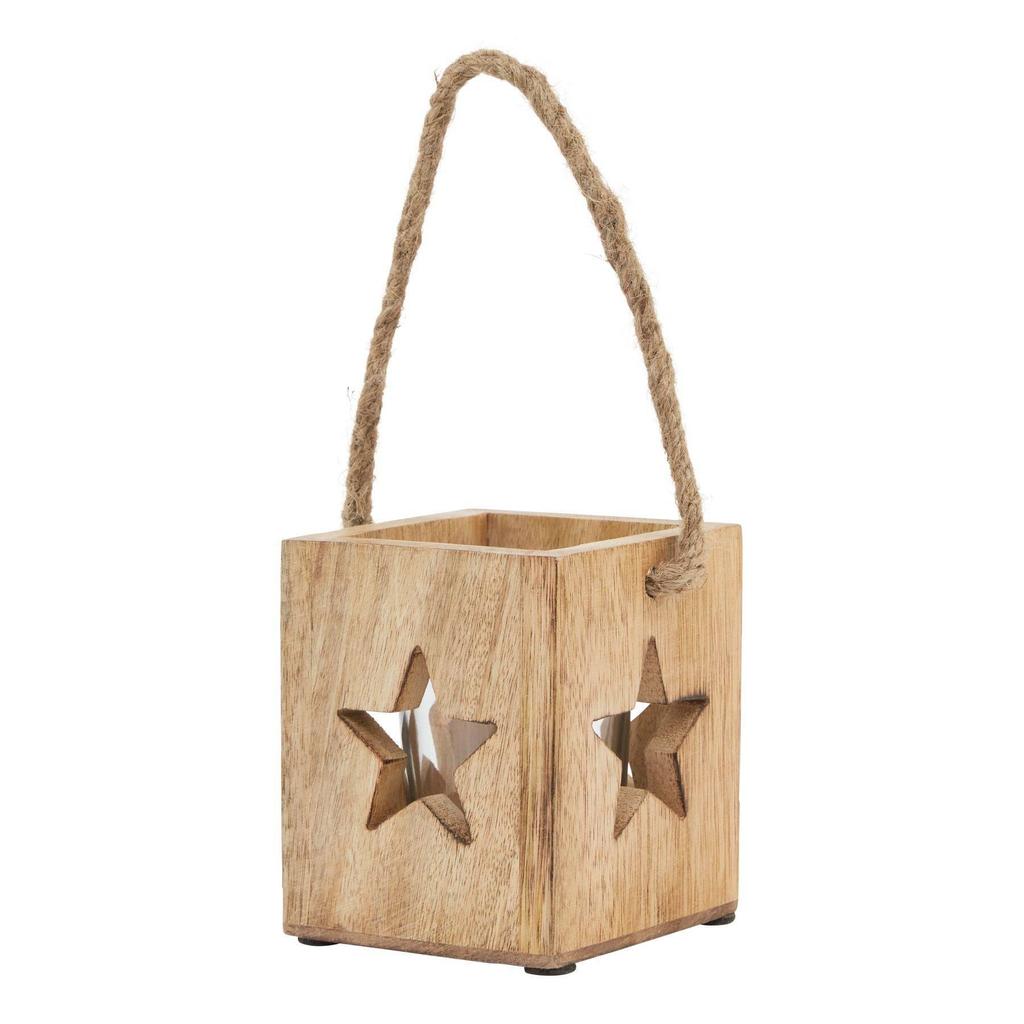 Hill Interiors Wooden Star Tealight Holder