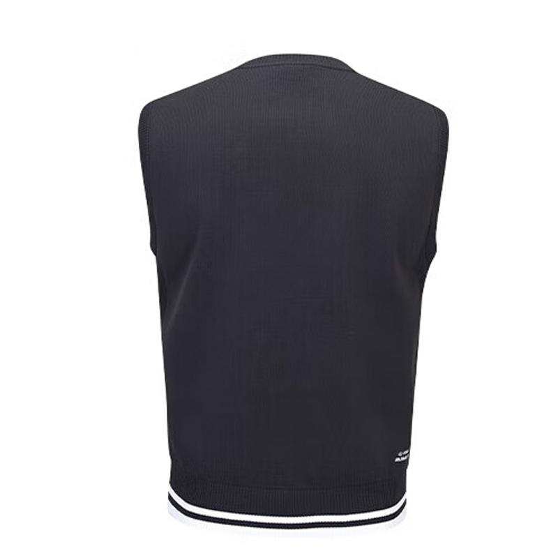 Li Ning Fashionable Minimalist High-Quality Knitted Sweater Unisex Tops Black AMVU045-1