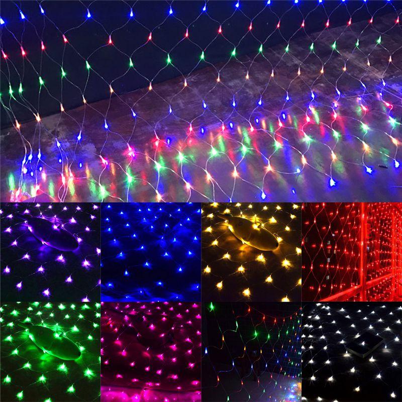 Яркая сетка из светодиодных гирлянд 3м х 2м, 200 светодиодов для праздничных торжеств