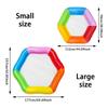 Thickened Portable Water Float Chair Bright Colors Hexagonal Pool Float  Summer