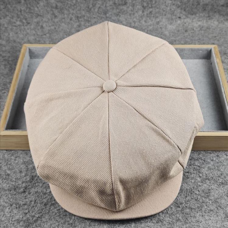 Summer Cotton Big Size 62cm Newsboy Caps Men Twill 8 Panel Forward Hats Retro Octagonal Hat Male Casual Big Head Berets
