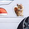Cute Squirrel Sticker Car Decals, Weather-Resistant Vinyl Stickers for Windows, Bumper Crafts - PVC Material Vehicle Decals
