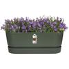 ELHO Oval Planter GREENVILLE - Ø49 X 19.8 X 18.4 Cm - Recycled Plastic - Frost-resistant - Leaf Green