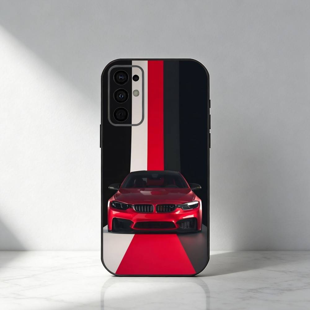 Чехол для телефона M4 Classic Sport Cars для Samsung S25, S24, S21, S22, S23, S20, Ultra, S26, Plus, Fe, Note, 5G Черный