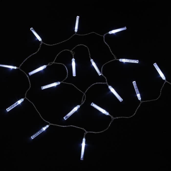 Guirlande glaçon - IP44 / 24V - 32 LEDS blanc - 4,6 m
