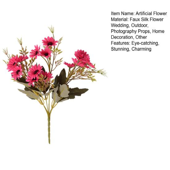 Искусственные цветы 18 букетов Букеты из искусственного шелка Весенние поддельные полевые цветы со стеблем для вазы кашпо Цветочные композиции Центральные элементы стола