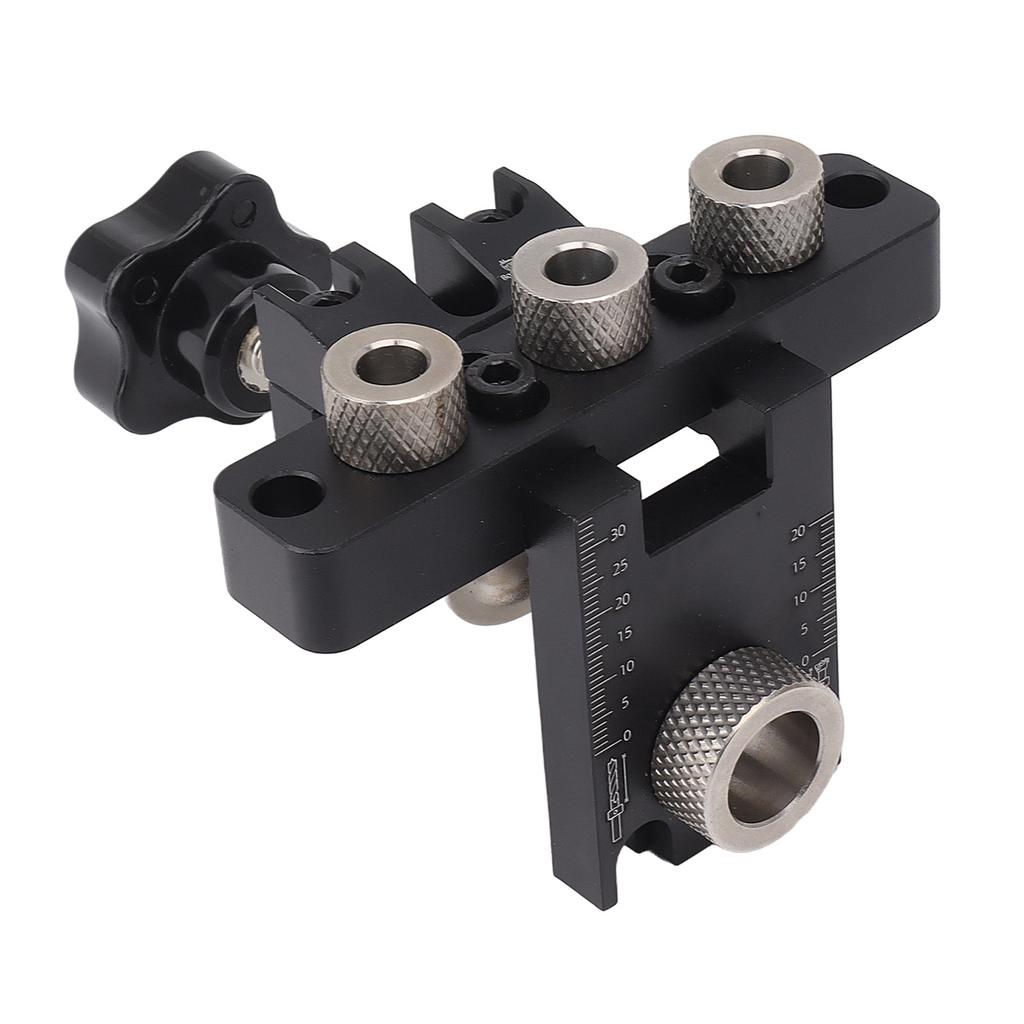 3 In 1 Hole Locator Aluminum Alloy Accurate Fast Positioning Dowel Drill Guide Kit for Furniture