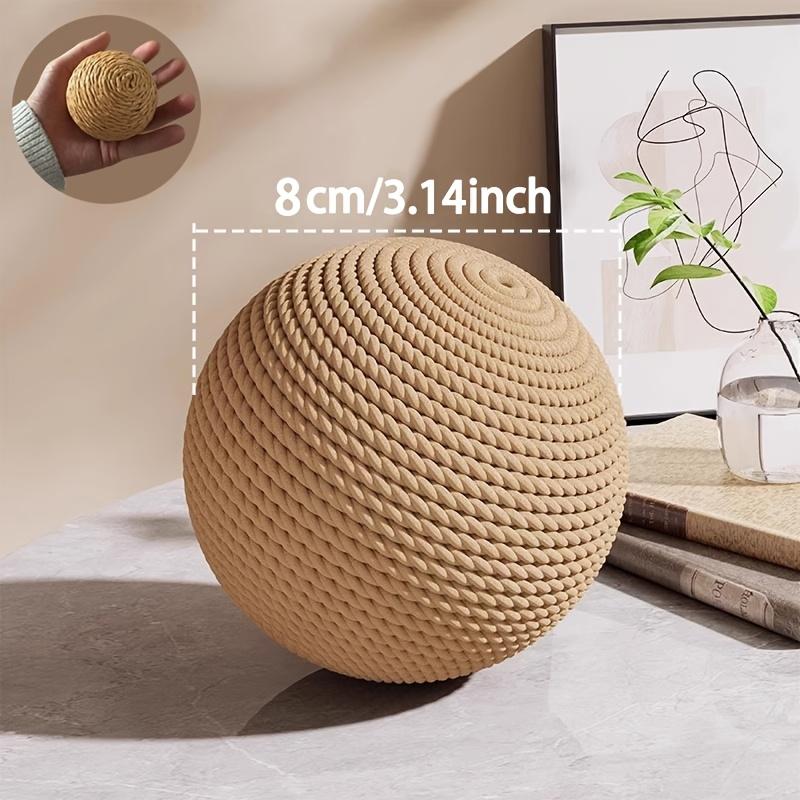 1Трехмерный круглый мячик-игрушка для кошек, Саморазвлекающийся, Снятие скуки, Стачивание зубов, Дразнилка, Специальная когтеточка, Когтеточка-шар