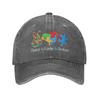 Autism Awareness Respect Love Support Sun Baseball Cap y2k Men Women Washed Trucker Hat High Quality Baseball Caps
