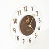 Стильные настенные прозрачные батарейные закаленное стекло деревянные простые цвет дерева F часы, часы, бесшумные, деревянные, натуральные, орех, работающие, циферблат, стрелки,