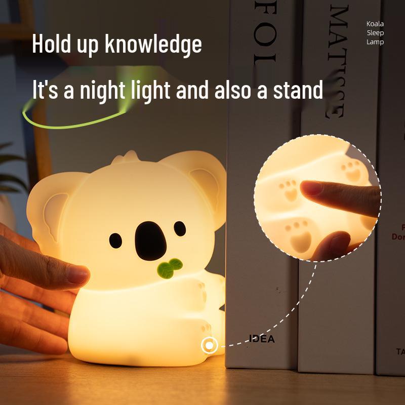 Силиконовый ночник Коала - Перезаряжаемая прикроватная лампа и лампа для создания атмосферы - Идеальный подарок