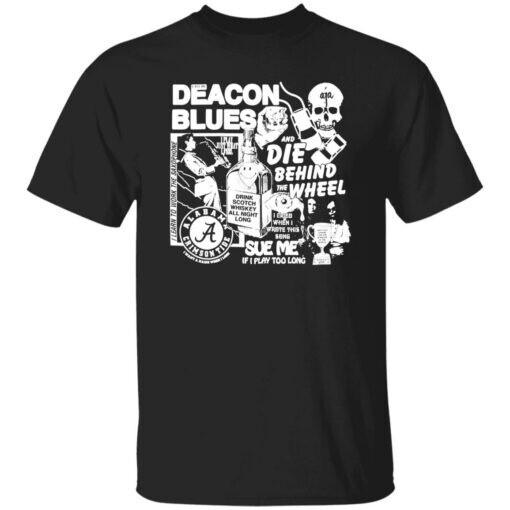 Deacon Blue Черный Цвет Хлопок Полный Размер BT755 Унисекс Футболка