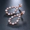 EMMAYA New Eco-Friendly Beautiful Rose Gold Earrings for Women AAA CZ Earring For Girls and Women