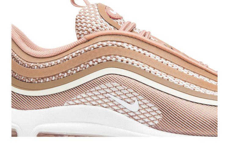 Женские кроссовки Nike Air Max 97 Ultra 17 Металлический розово-золотой (Женский) Металлик Розовое золото/Жевательная резинка Светло-коричневый