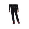 Jordan Logo Solid Color Lace Knit Sports Pants Kids Bottoms Black FJ9671-010