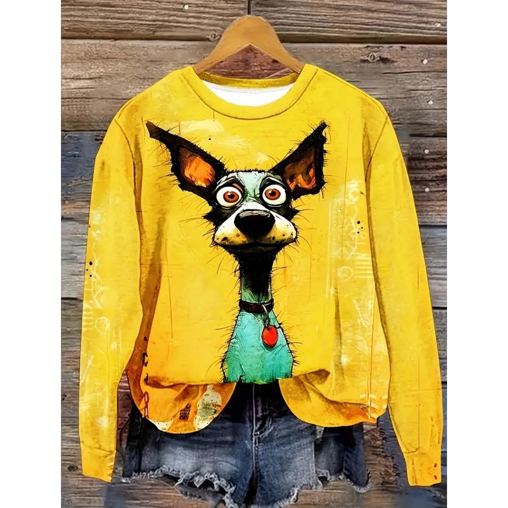 Модная женская толстовка с капюшоном с принтом животных, весна и осень, цветная одежда с принтом тай-дай, повседневная футболка больших размеров с длинными рукавами, тренд 2024 года