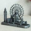 Metal London Eye Big Ben Tower Bridge Vintage Miniatures Statue Sculpture  Paris Tourist Souvenirs