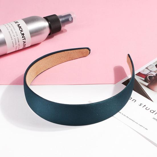 Обруч для волос шириной 3 см, однотонная тканевая повязка на голову, мягкая на ощупь повязка для волос, универсальные аксессуары для волос