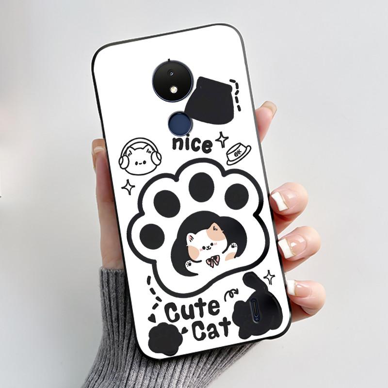 Милый Чехол Для Nokia C21 Fundas Capa Печатный Корпус Защитная Крышка Мягкий Силикон Мультяшный Чехол Для Телефона Coque