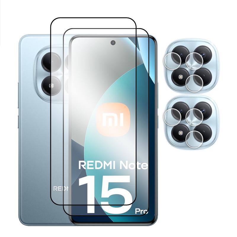 For Redmi Note 15 Pro Glass For Redmi Note 15 Pro 4G 5G Tempered Glass 2.5D Full Cover Screen Protector For Note 15 Pro Film