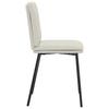Dining Chairs 2 pcs Cream Velvet
