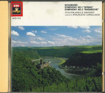 CD ВОЛЬФГАНГ ЗАВАЛЛИШ - Шуман Симфония №1 Весенняя / №. HCD1113 EMI Japan Классика Б/У
