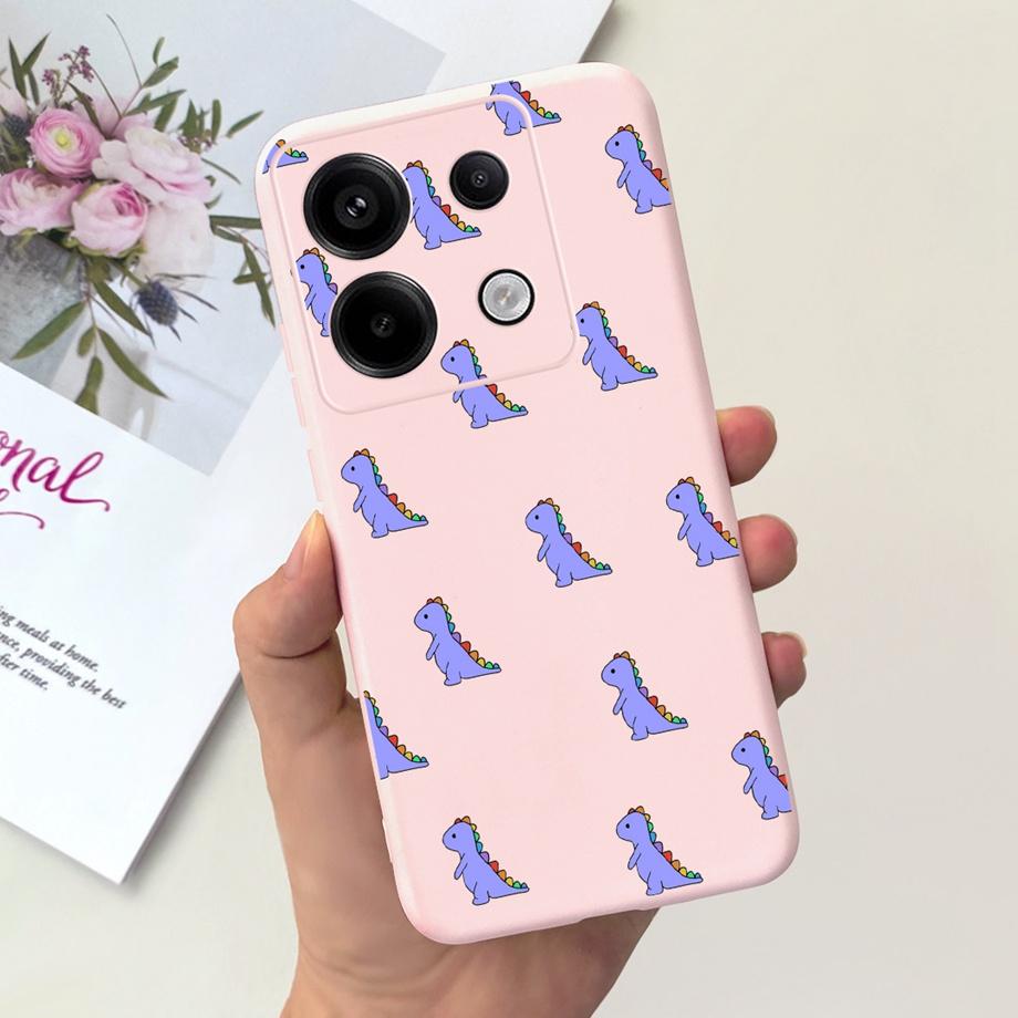 Чехол-сердечко для телефона Xiaomi Poco X6 Pro 5G Чехол PocoX6 5G Мягкий жидкий силикон Capa Для Xiaomi Redmi Note 13 Pro 5G
