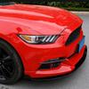 Carbon Fiber Front Fog Light Lamp Cover Eyebrow Trim For Ford Mustang 2015-2017