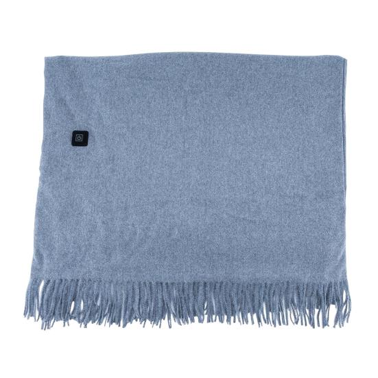 USB Накидка-шаль с подогревом для женщин, портативное носимое одеяло с подогревом с кисточками, интеллектуальный контроль температуры, шарф с подогревом для зимы