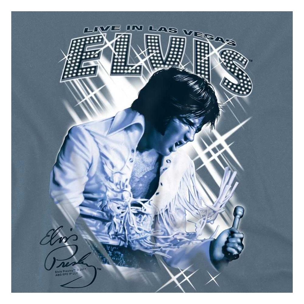Elvis Presley Unisex Adult Live In Vegas T-Shirt