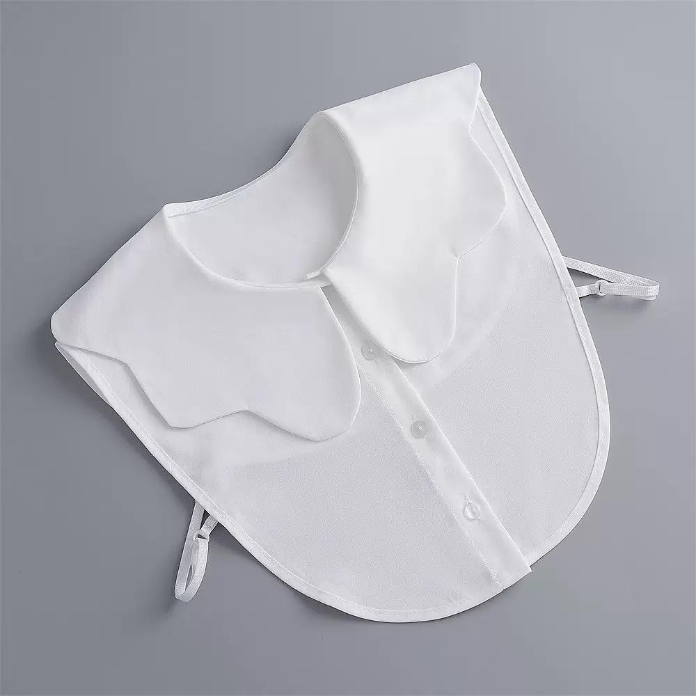 Fashion Half Shirt Style Fake Collar for Women Stand Detachable Collar Fake Girls Vintage Lace Ladies False Blouse Collar Decor