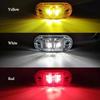 2/4pcs LED Side Marker Lights For Trailer Trucks Cars Waterproof Oval Side Clearance Warning Light Red Orange Lamp Led
