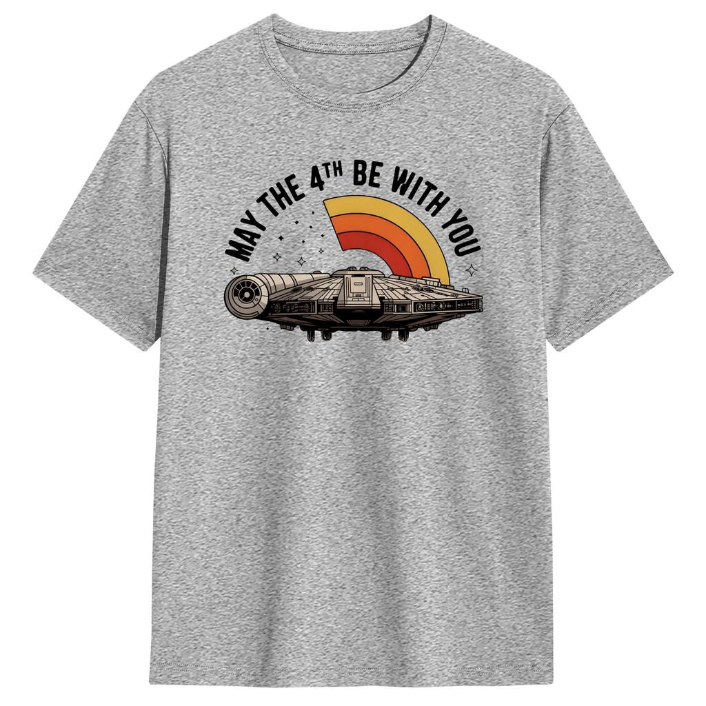 May The Fourth Cotton Tshirt For Unisex Summer Be With You Awesome T Shirts O Neck Trending Tee Shirt Oversize Cheap Tops