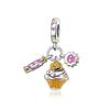 S925 Silver Halloween Fashion Jewelry Pumpkin Skull Pendant Necklace Holiday Themed Accessory